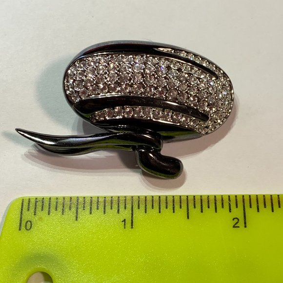 💝Vintage Butler Rhinestone Brooch 1980s - Picture 7 of 7